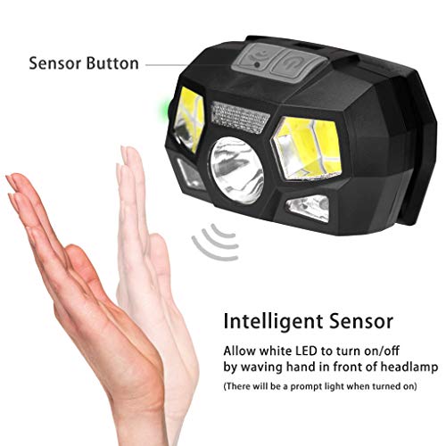 1300 Lumens Farol USB LED recarregável impermeável Lanterna de Cabeça Head Lamp Camping Farol