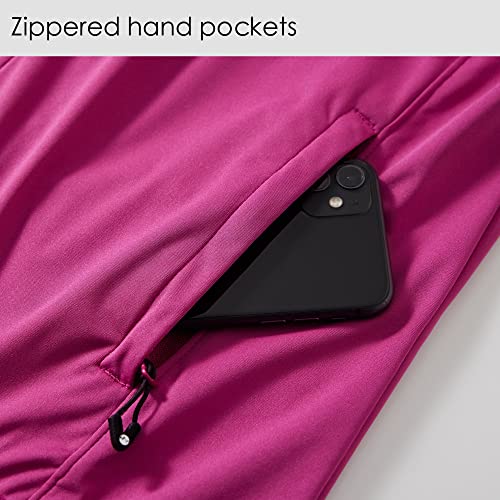 Willit Women's Lightweight Vest Sleeveless Golf Jacket, Windproof Weather Resistance For Running Hiking Casual Slim Fit Peach M #TOP4