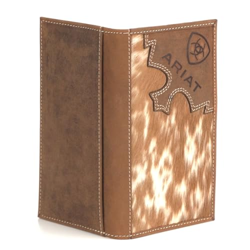 ARIAT Brindle Calf Hair Rodeo Wallet, Brown2