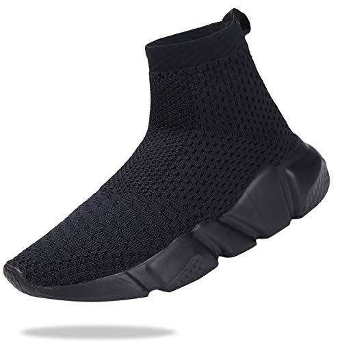 Santiro Boys Shoes Girls Sock Shoes High Tops Breathable Knit Slip On Shoes