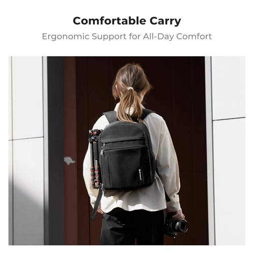 Mochila de cámara antichoque que incluye estuche para filtro de lente 5
