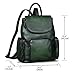 IVTG Genuine Leather Backpack for Women Shoulder Bag Vintage Designer Back Bag Fashion Rucksack Casual Daypack (Green)