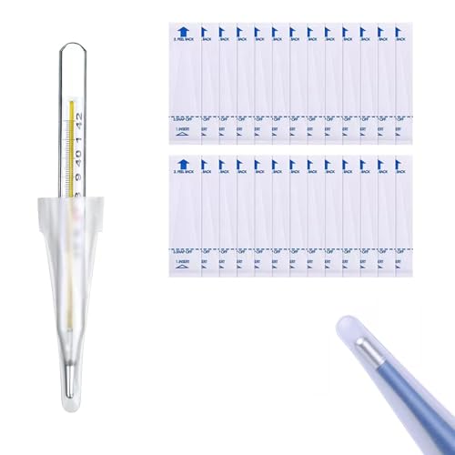 Digital Thermometer Probe Covers 200 Pack, Universal Disposable Thermometer Covers for Oral, Rectal & Underarm Use, Hygienic Thermometer Sleeves for Adults, Kids & Babies