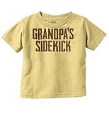 Grandpa Sidekick Cute Funny Grandkids Toddler Boy Girl T Shirt Butter