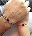 SIFRIMANIA His and Hers Couples Bracelets Real Azabache for Adults Set of 2