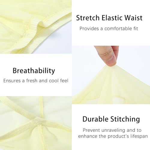 Mens Sexy Thong Low Rise See Through Underwear Mesh G-String Bikini Bulge Enhancing Ball Pouch3