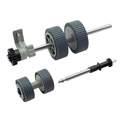 2025 New PA03540-0001 Brake Roller and PA03540-0002 Pick Roller with Shaft Scanner Part Fits for Fujitsu Scanner Fi-6230 Fi-6230Z Fi-6240 Fi-6240Z Fi-6125 Fi-6225 Fi-6130 Fi-6130Z Fi-6140 Fi-6140Z