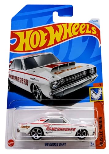 Hot Wheels - Dodge Dart 1968 1:64 Metal Rojo miniatura 1