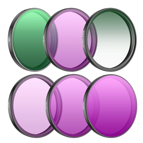 6 filtres protection objectif anti-scowl pour éliminer les reflets en prise de vue