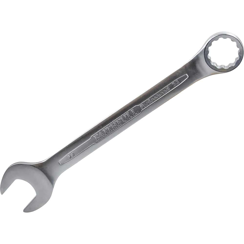 Faithfull Combination Spanner CV Satin Finish 36mm FAISPAC36