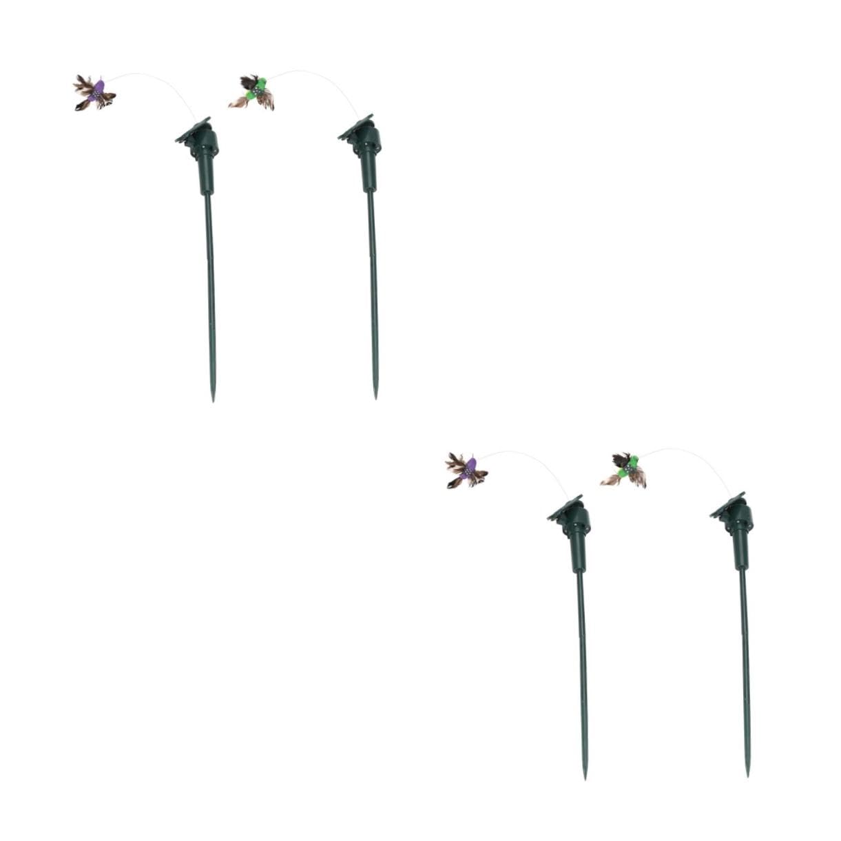 Oiseaux solaires plume décoratif pour jardin | Animation extérieure pour terrasse et massifs