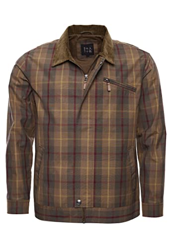 Superdry Mens Limited Edition Dry Cruiser Jacket, Limited Edition Gold Tartan Size M #TOP17