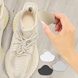 8 pares de adesivos de reparo interno para sapatos, restaura almofadas de calcanhar, proteja seus calçados (2 pares preto, branco, cáqui e cinza)