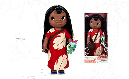 Disney Store Lilo Offizielle Puppe Animators' Collection, Lilo & Stitch, 39 cm, Spielfigur des Inselmädchens im typischen Kleid, Prinzessinenpuppe zum Sammeln, geeignet ab 3 Jahren – Bild 4
