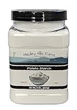 Potato starch gluten free by Medley hills farm 1.5 lbs. in Reusable Container - No Artificial Ingredients or Preservatives, Great for Thickening, Cooking and Baking - Gluten Free - Kosher