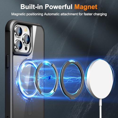 Image of Compatible with iPhone 14 Pro Max Case with Stand 6.7 inch,Black