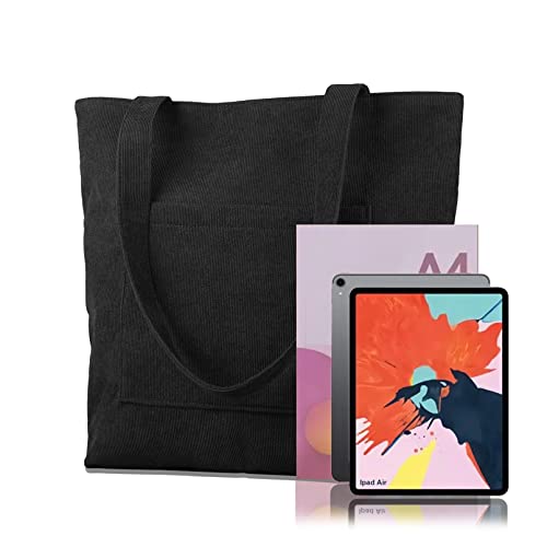 Bolso Tote Corduroy Kememo con Cierre y Gran Capacidad miniatura 5