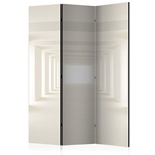 murando Biombo 3D Optica 135x172 cm de Impresion Bilateral en el Lienzo de TNT de Calidad Decoracion Foto Biombo de Madera con Imagen Impresa Separador Grande Home Office Beige a-A-0124-z-b