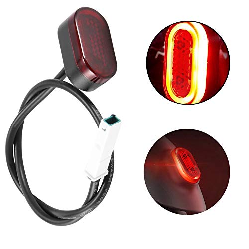 HITECHLIFE Scooter Eléctrico Guardabarros Trasero LED Luz Trasera con Línea para Xiaomi M365 Cover