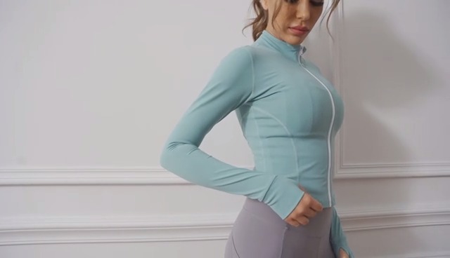 Veste D'entraînement Femme LUYAA - Léger Zip Sport Coupe Ajustée