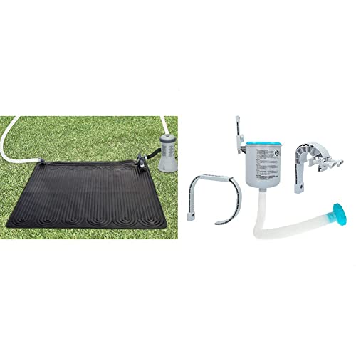 Intex - Réchauffeur Solaire d'eau pour Piscine & Skimmer de Surface - Skimmer de Surface à Montage Mural de Luxe - Skimmer à Suspension