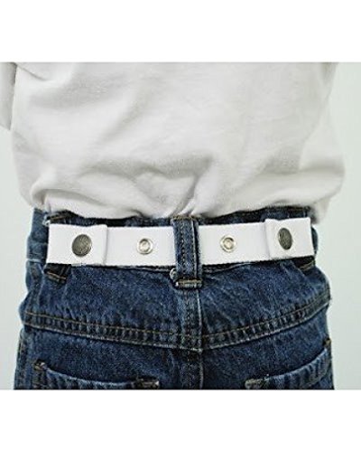 Made in USA Baby & Toddler Adjustable Belt-White2