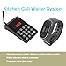 LOUKIENE Wireless Restaurant Pager System, 5 Wrist Watch Receivers 1 Transmitter, A Chef Paging Waiter's Calling System Transmitter Servers for Hotel Kitchen Bar Coffee Clinic Hospital