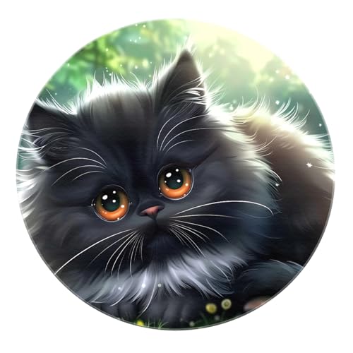 Tapis de sol chat noir pour chambre de bébé cocooning et douce - 8