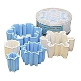 R&M International Snowflake Cookie and Biscuit Cutters, Assorted Sizes, Bright Colors, 5-Piece Set