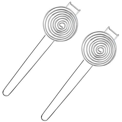 Egg Separator 2-Pack Egg Yolk Separator Kitchen Tool White Yolk Filter Stainless Steel