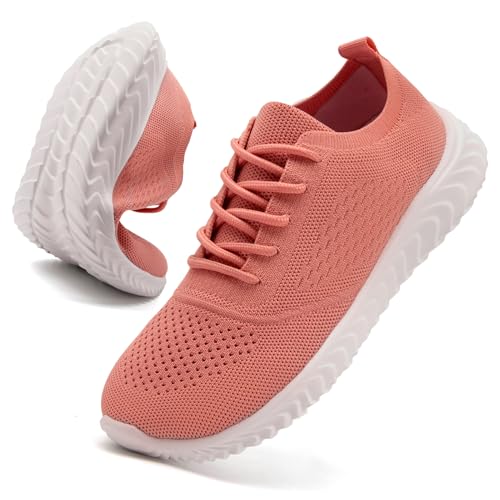 IVQDZL Scarpe da Ginnastica Donna Sportive Leggere Sneakers Casual Jogging Strada Camminata Corsa Rosa Taglia EU 38