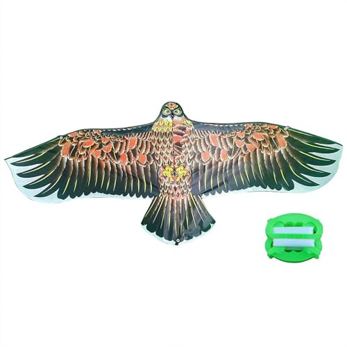 カイト 鷹 凧揚げ 110cm カイト 鷹 イーグル 微風で揚がる凧 軽量 鳥駆除 鳥よけ 用品 子供 大人 初心者 たこあげ 軽量 防鳥防獣 鷹 害鳥対策 農作物被害対策
