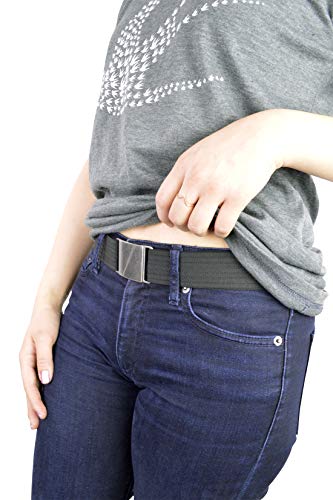 Truth - Flat Elastic Belt, Nickel Free Buckle - Seva (Medium, Black) #TOP2