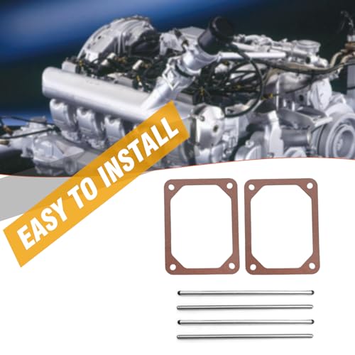Image of VIKKSAER 2Set 690981 690982 690971 Push Rod Set of 2 & Valve Cover Gasket, Replacement for B S (2 Set)