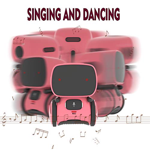 YINGTESI Robot Toys for Girls,Educational Stem Robotics Toys for Kids,Sing,Dance,Repeating, Speech Recognition and Voice Recording,Gift for Kids Age 3+ …