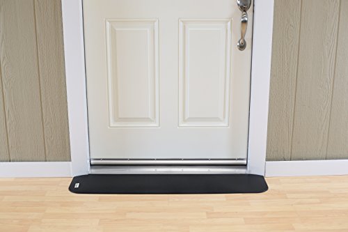 SafePath EZ Edge Rubber Threshold Ramps for Doorways, Scooter and Wheelchair Ramp, Door Entry Ramp, Recycled Rubber Non Slip Threshold Ramp, ADA Compliant Ramps, Made in USA - 7/8