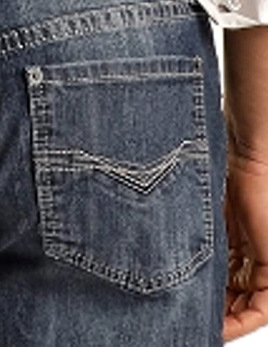 Rock & Roll Western Denim Jeans Mens Bootcut Dark Vintage MTB34824