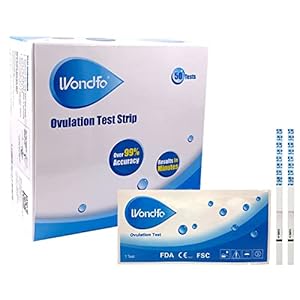 Wondfo Ovulation Test Strips Predictor Kit Detecting LH Surge – Highly Sensitive at Home Test Kit (50 Count) – W2-S50