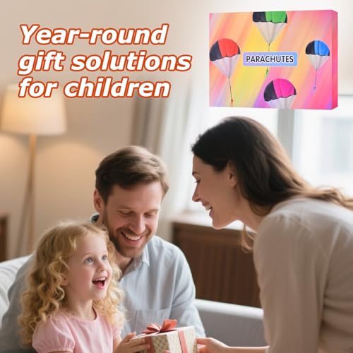 Image of Stocking Stuffers Parachute Toys for Kids: Easter Basket Stuffers for Kids Teen Boys Children Outdoor, Birthday for Teenagers 3 4 5 6 7 8 9 10 11 12 Year Old, Idea Christmas Valentines Easter Day