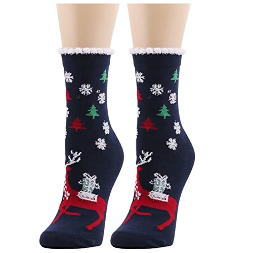 Wollen Sokken Voor Winter Christmas Santa Claus Sokken Wollen Animal Fashion Christmas Socks Dames Warm Comfortabele Tube Sock Warme Zachte Geschenken Wintersokken Set Voor Dames En Heren