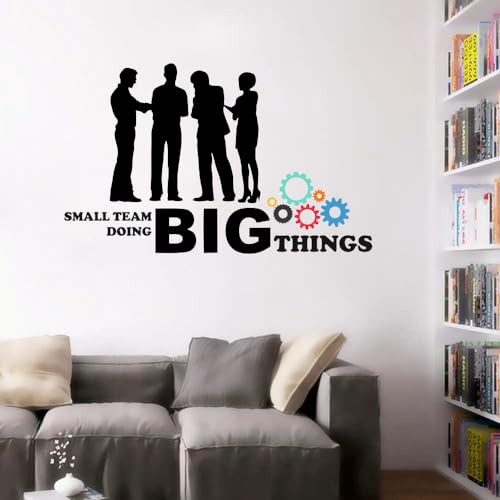 Image of Black Big Things Office - Inspirational - Motivational - Quotes - Wall Sticker for Kids Room, Living Room, School,Library (Size - 76CM X 120CM)