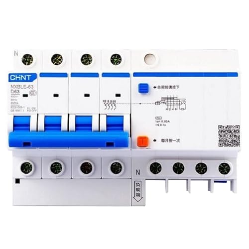 Disjoncteur différentiel NXBLE-63 6KA Type D 3P+N pour tableau électrique triphasé