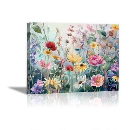 Tableau peinture fleurs pour égayer votre salon ou décoration de chambre