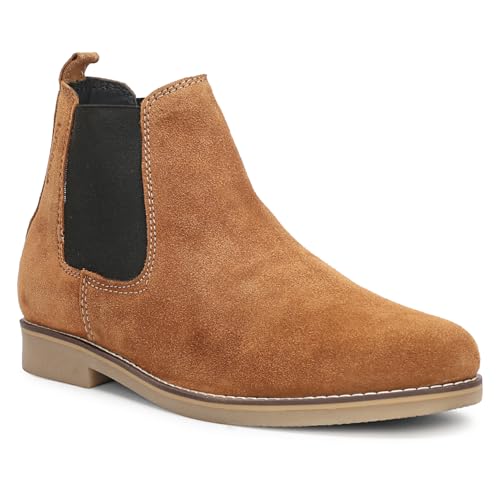 Image of Kraasa Men's Chelsea Boots for Men, Premium Vegan Leather, Fashion Ankle, Modern Casual, Smart Casual & Formal Footwear