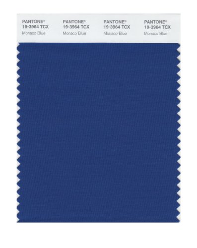 Pantone 19-3964 TCX Smart Color Swatch Card, Monaco Blue