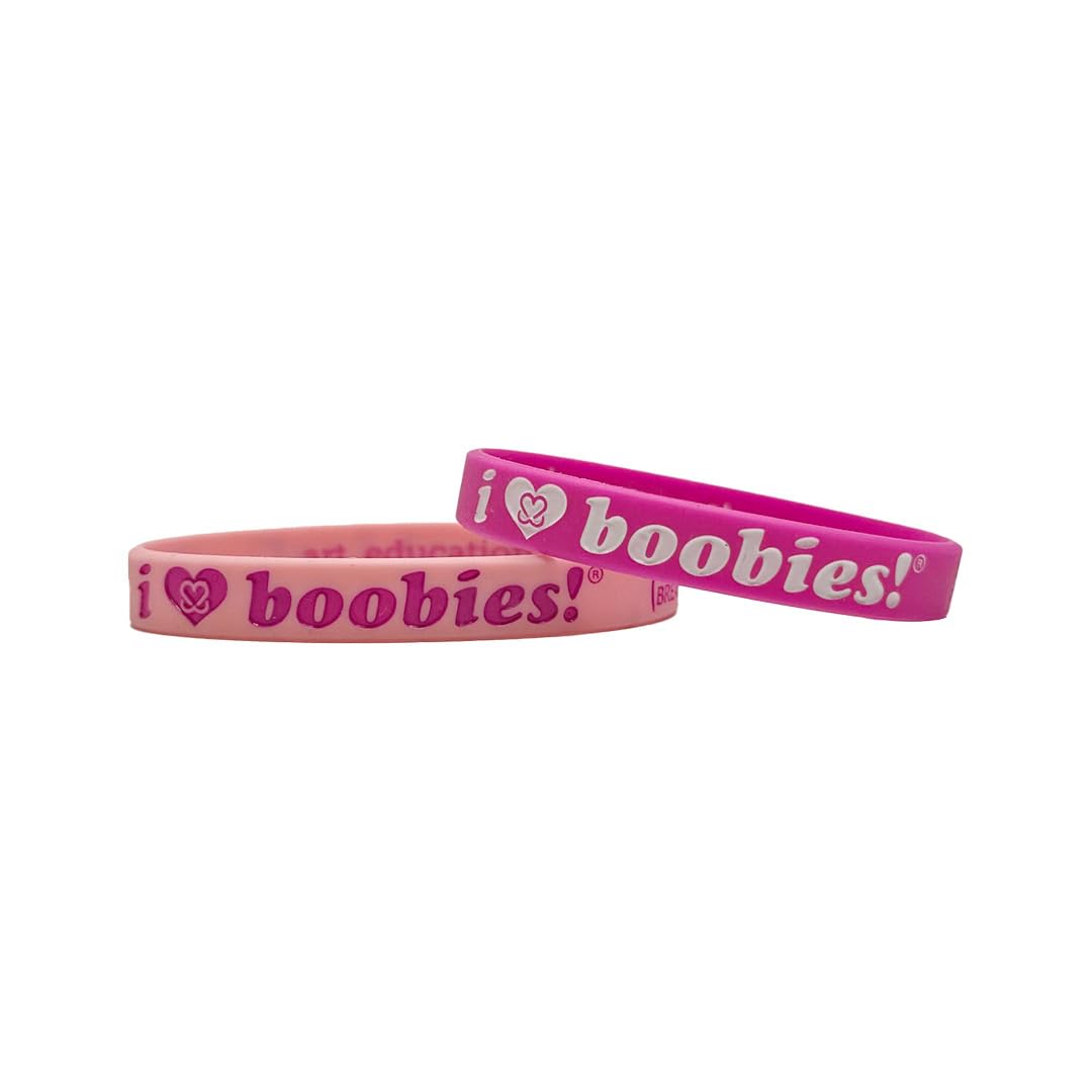 Keep A Breast i love boobies! Mini Cutie Pink Bracelet Pack