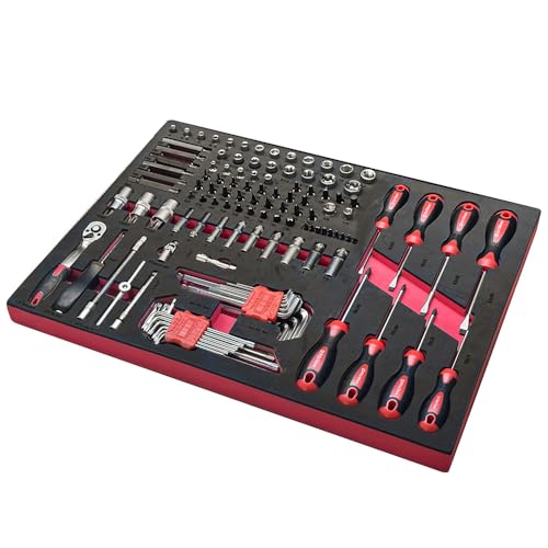 Sogi TER-08 Assortimento di 118 utensili - chiavi a bussola - inserti - giraviti - cricchetto - brugole - varie misure