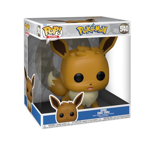 Funko Pop! Jumbo: Pokemon - Eevee - Figura de Vinilo Coleccionable - Idea de Regalo- Mercancia Oficial - Juguetes para Niños y Adultos - Video Games Fans - Muñeco para Coleccionistas y Exposición