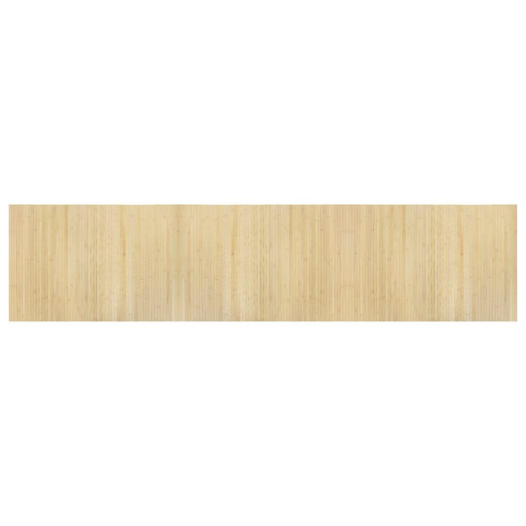 vidaXL Rug, Floor Carpet for Living Room Bedroom Hallway, Area Rug for Decorative, Waterproof Floor Rug, Modern Style, Rectangular Dark Brown Bamboo — image 1