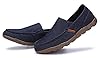 Lnafan Men’s Slip On Casual Loafers Flats Espadrilles Canvas Shoes Driving Shoes Dark Blue Size 11.5UK #4